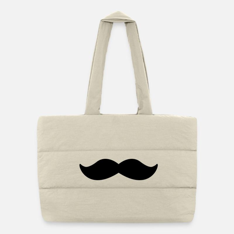 moustache Sac shopping matelassé