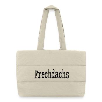 Frechdachs Kind Kleinkind frech Geschenkidee - Puffer-Einkaufstasche - Naturweiß - Vorne