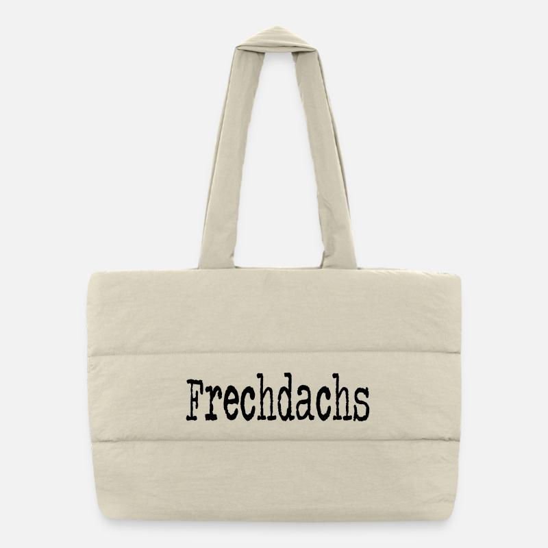 Frechdachs Kind Kleinkind frech Geschenkidee Puffer-Einkaufstasche