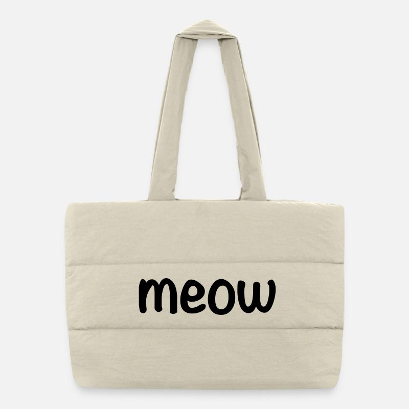 Meow Sac shopping matelassé