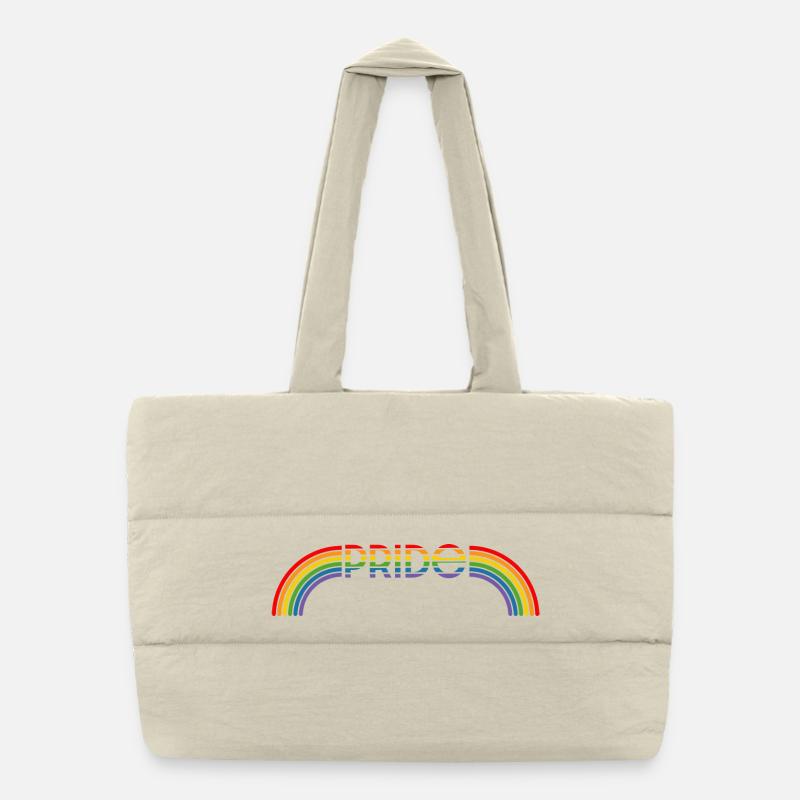 LGBT lgbtqi queer rainbow pride Puffer Shopping Bag