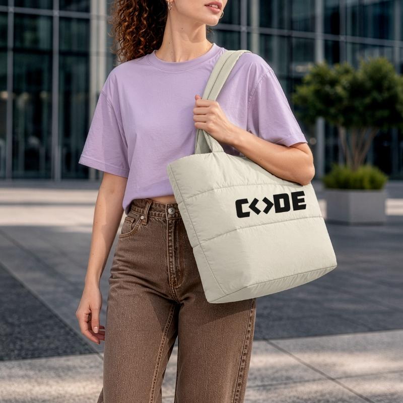 Programmierer-Code Puffer-Einkaufstasche