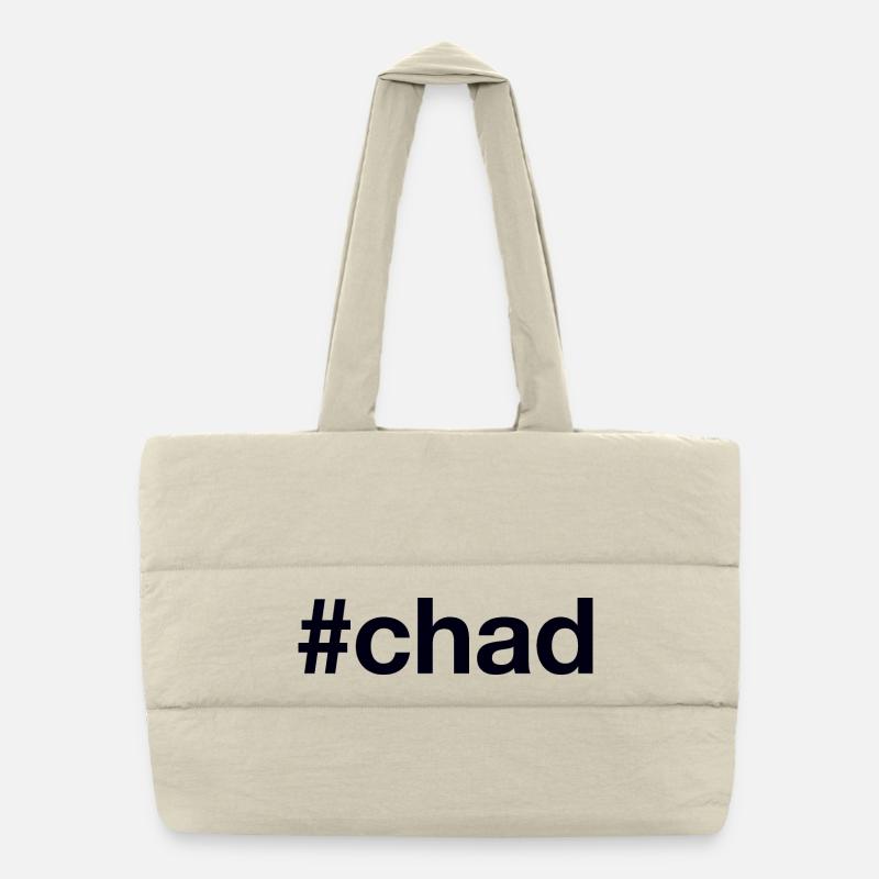 CHAD Hashtag Tschad Puffer-Einkaufstasche