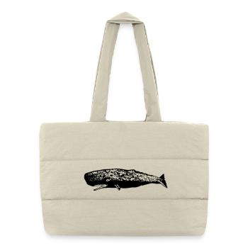 Cachalot - Sac shopping matelassé - blanc naturel - Devant