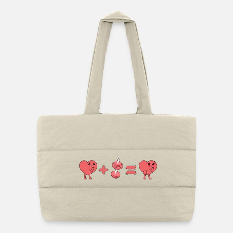 Juicy Heart Puffer Shopping Bag