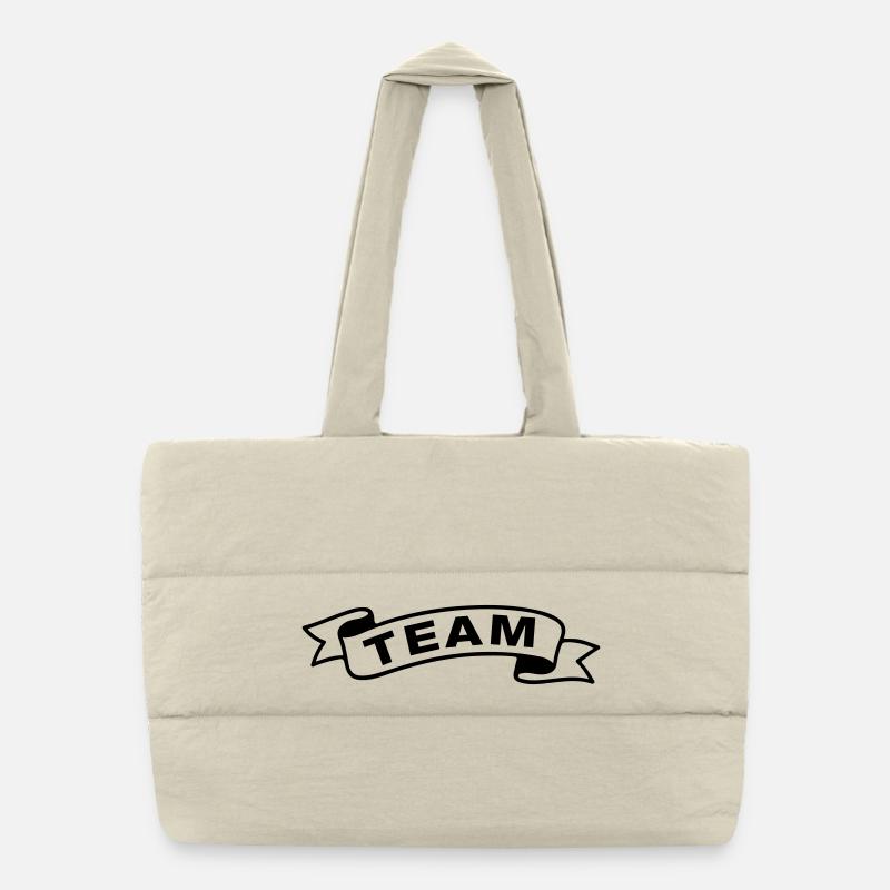 Équipe Banderole Sac shopping matelassé