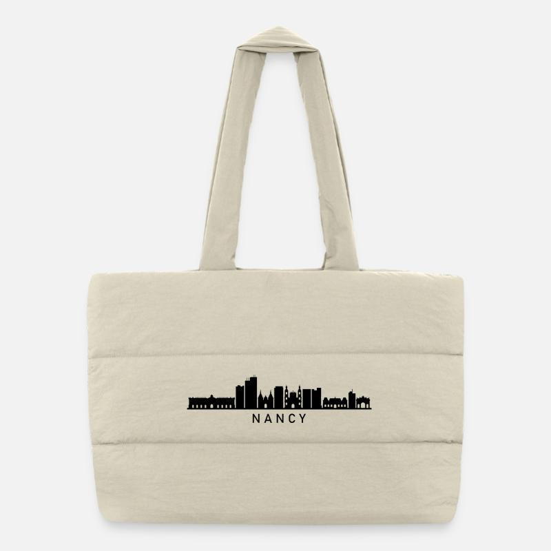 Skyline Nancy - Sac shopping matelassé - blanc naturel