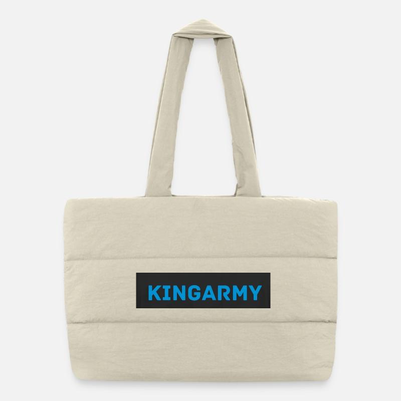 KINGARMY Bleu Militaire Sac shopping matelassé