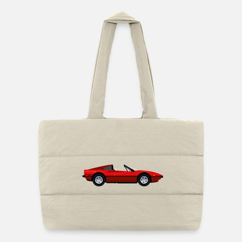 ROTER SPORTWAGEN Puffer-Einkaufstasche