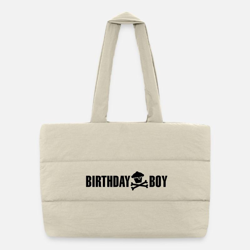 Birthday boy Puffer-Einkaufstasche