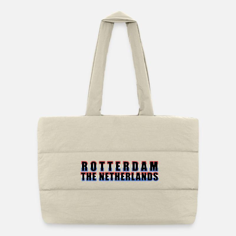 rotterdam europe - the netherlands Puffer Shopping Bag