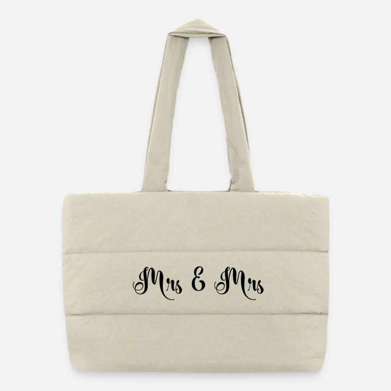 Mrs & Mrs Design pour les mariages lesbiens Sac shopping matelassé