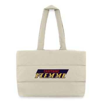 Lazy captain - Puffer Shopping Bag - natural - Front