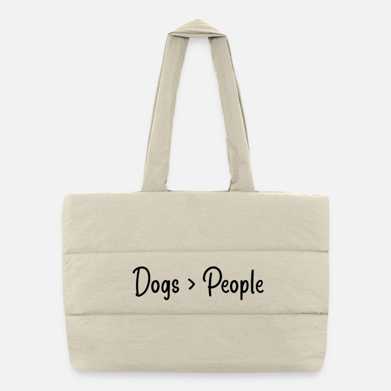 dog lovers Puffer Shopping Bag