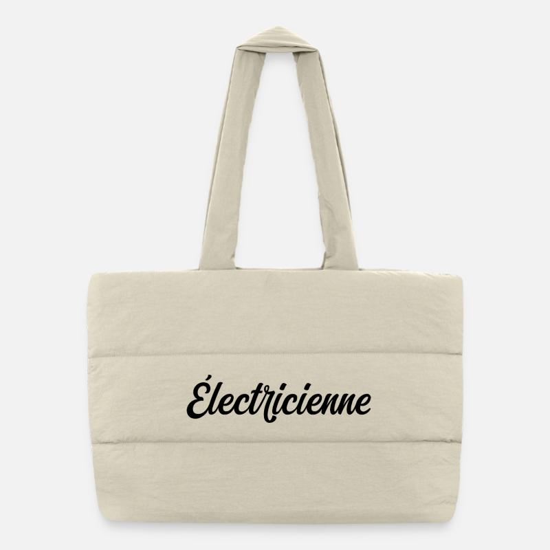 Pro Electrician Electrical Wiring Installation Puffer Shopping Bag