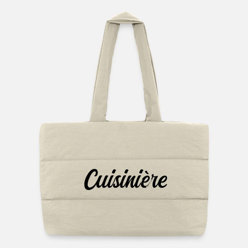 Cook Chef Cuisine Gastronomy Professional Puffer Shopping Bag