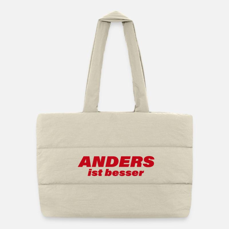 ANDERS IST BESSER Puffer-Einkaufstasche