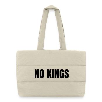 Pas de rois Pas de tyrans Démocratie Résistance - Sac shopping matelassé - blanc naturel - Devant