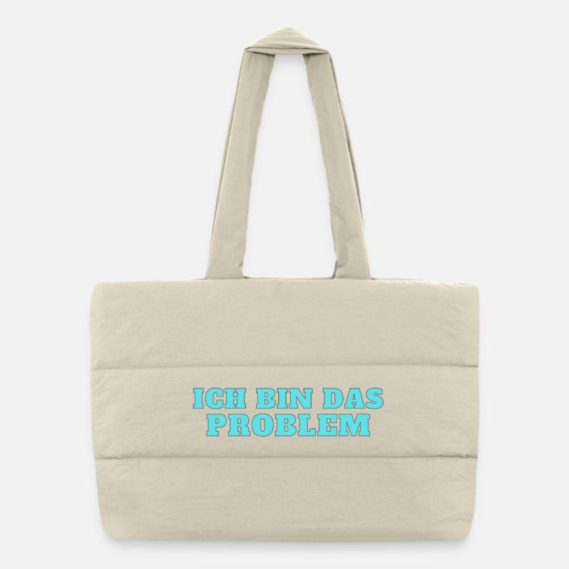 Ich bin das Problem – Selbstironie Puffer-Einkaufstasche