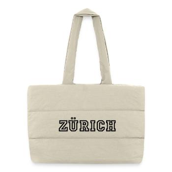 Zürich - Puffer-Einkaufstasche - Naturweiß - Vorne