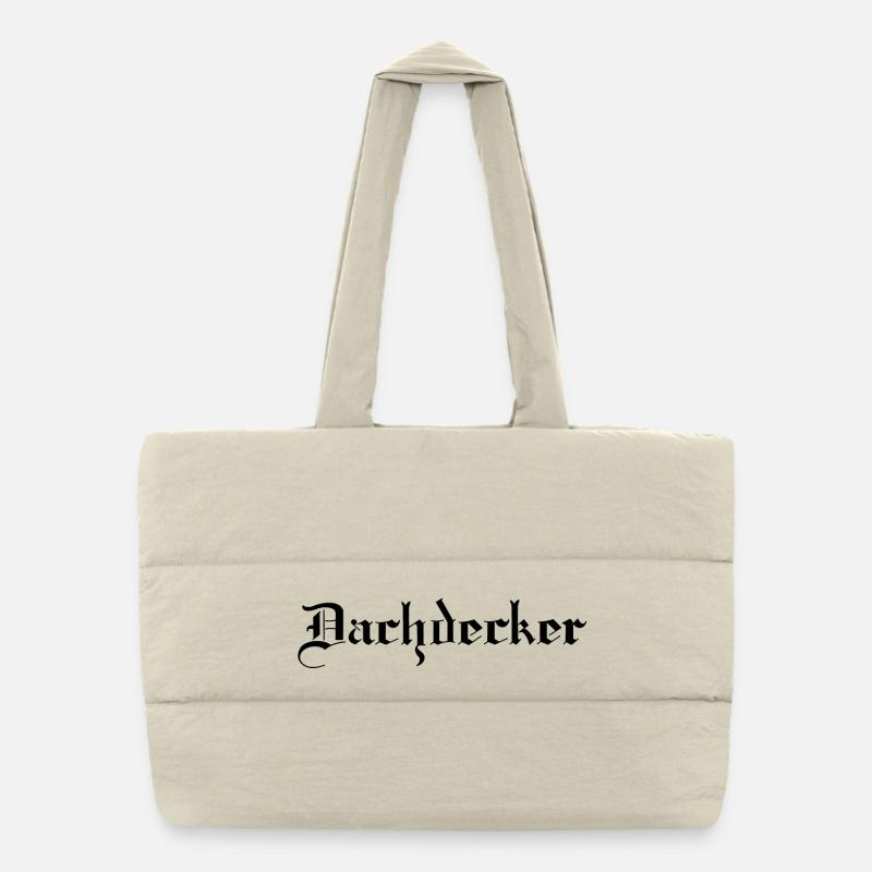 Dachdecker Puffer-Einkaufstasche