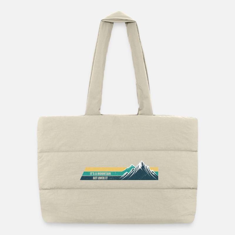 Mountain Summit Get Over It Puffer Shopping Bag