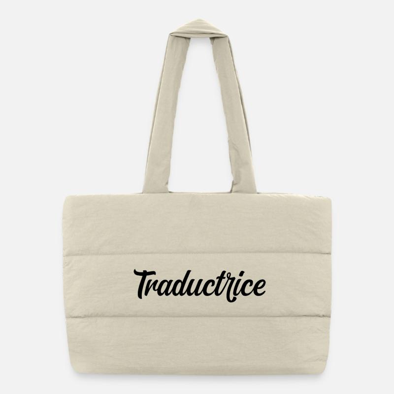 Traductrice Interprète Langues Étrangères Pro Sac shopping matelassé