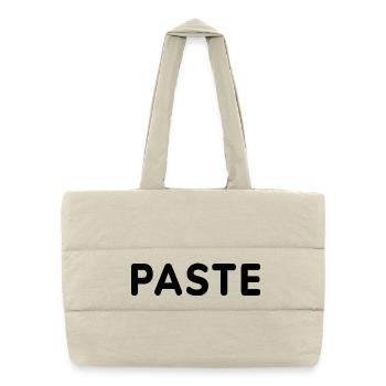 Copy Paste, Father and Child, Mother and child - Puffer-Einkaufstasche - Naturweiß - Vorne