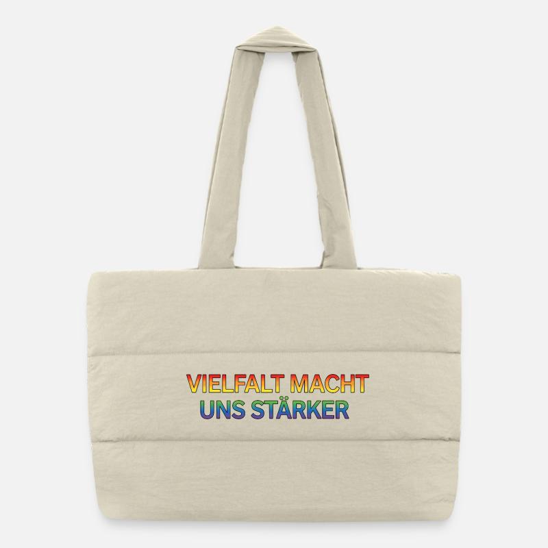 Vielfalt Macht Uns Stärker Puffer-Einkaufstasche