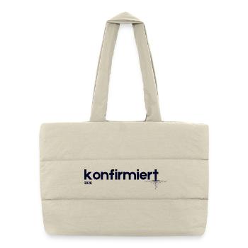 Confirmation 2026 – Gift I Modern Shirt - Puffer Shopping Bag - natural - Front