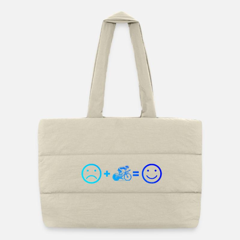 Attention aux fans de vélo de route, déclaration simple Sac shopping matelassé