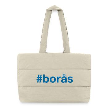 Boras Sverige Suède Schweden - Sac shopping matelassé - blanc naturel - Devant