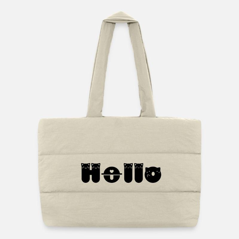 Bonjour Chat Sac shopping matelassé