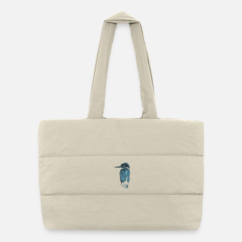 HGWild - Eisvogel Puffer-Einkaufstasche