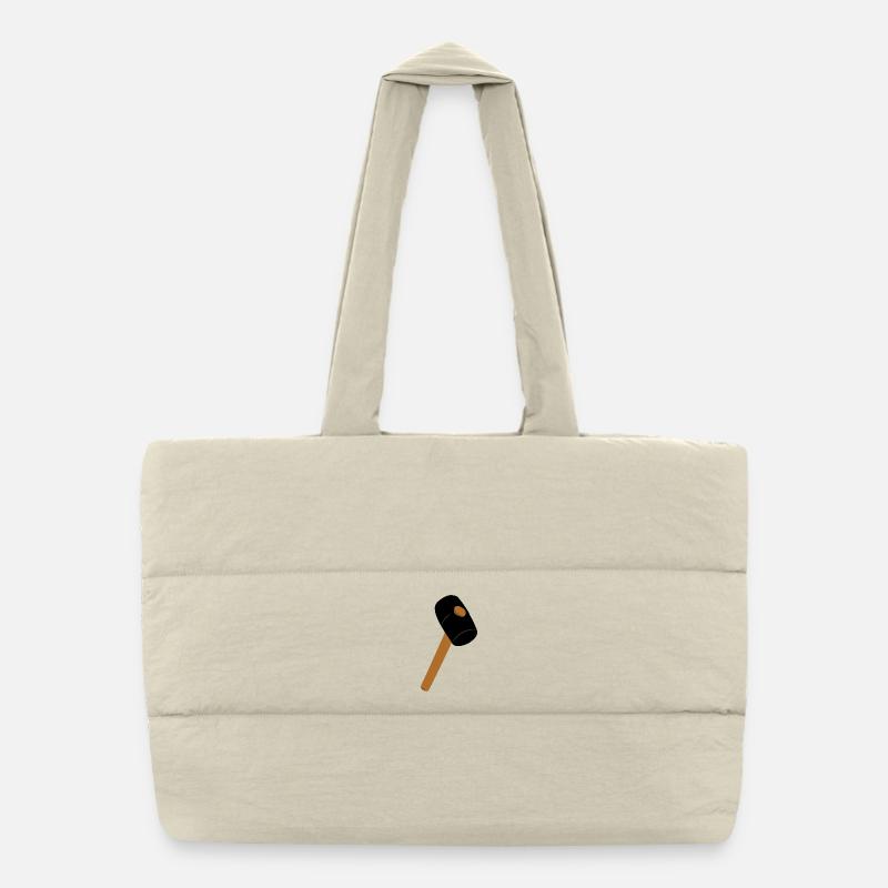 Rubber hammer Puffer Shopping Bag
