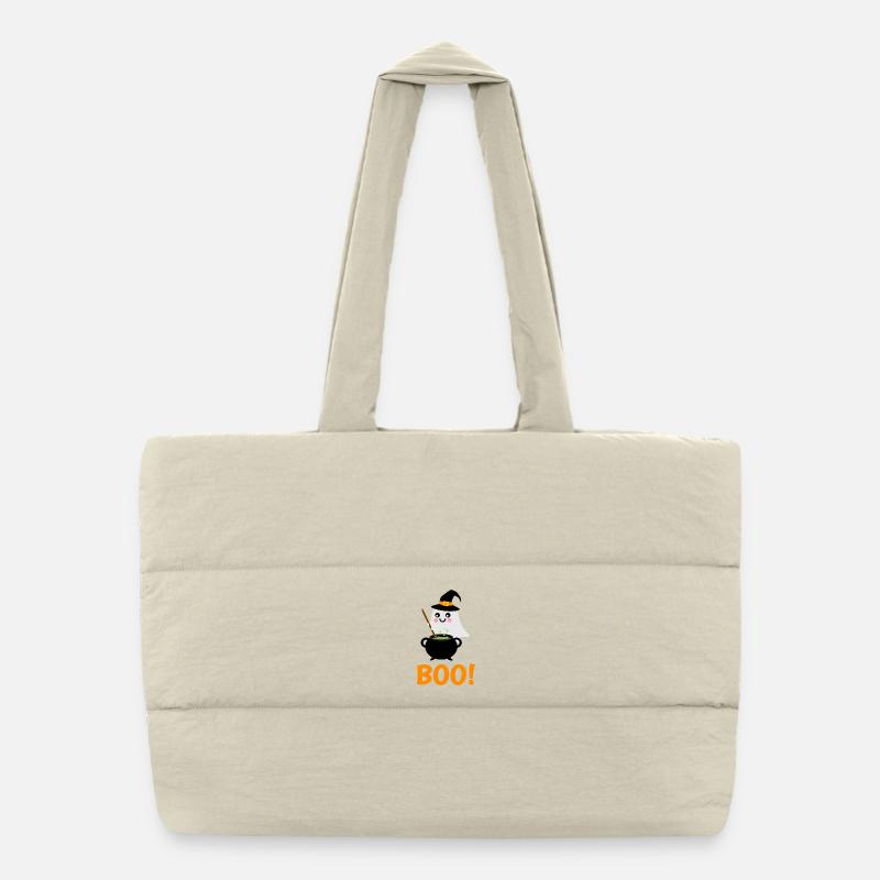 Fille d’Halloween Sepenst Boo ! avec chaudron magique Sac shopping matelassé