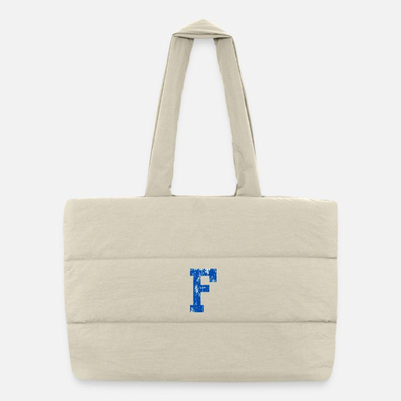 Letter f sport retro Puffer Shopping Bag