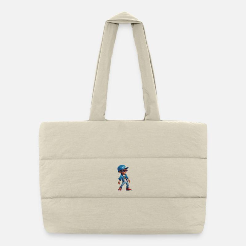 Jeune adolescent cool Sac shopping matelassé