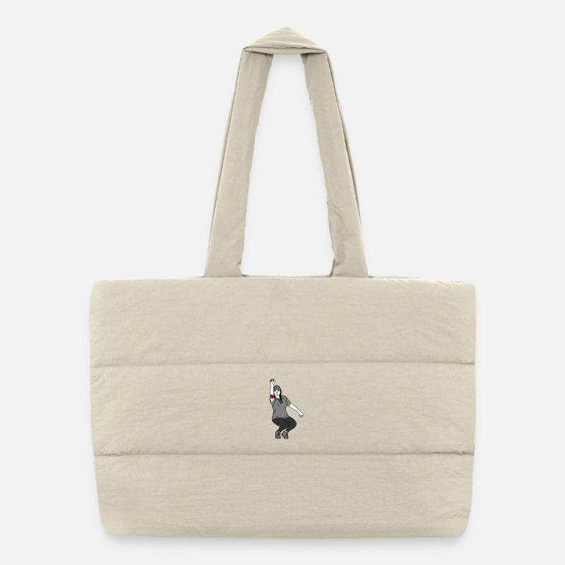 Petanque Spielerin Rechtshänderin Puffer-Einkaufstasche