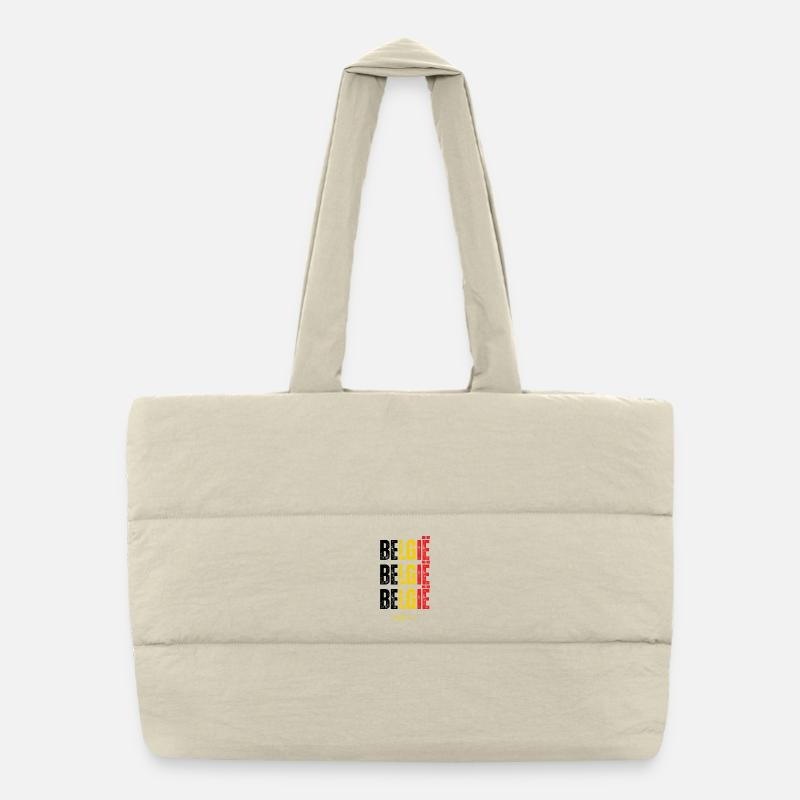 Belgischer Stolz, Flagge Belgiens Puffer-Einkaufstasche