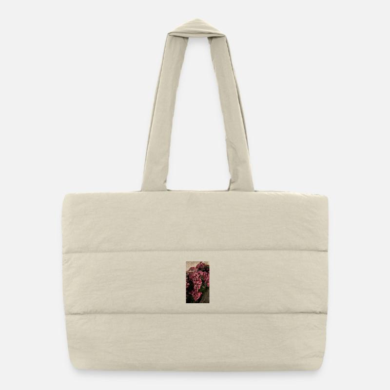 Fleur de rose dans le jardin Sac shopping matelassé