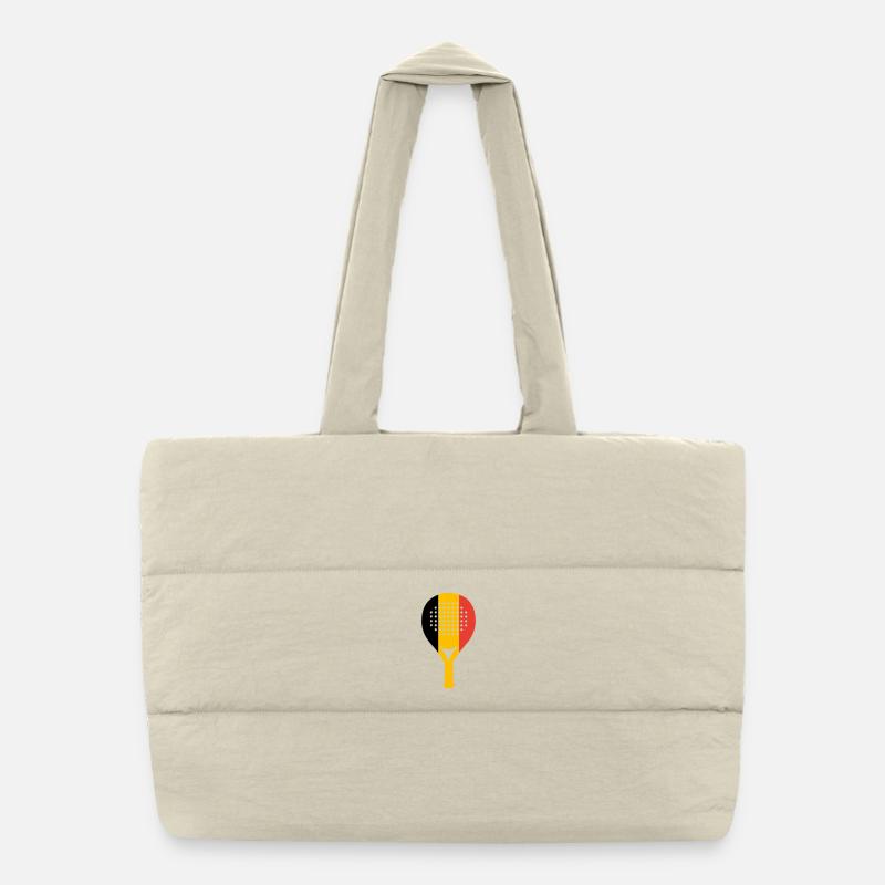padel-belgium - Puffer Shopping Bag - natural