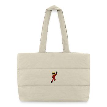 pilote de course - Sac shopping matelassé - blanc naturel - Devant