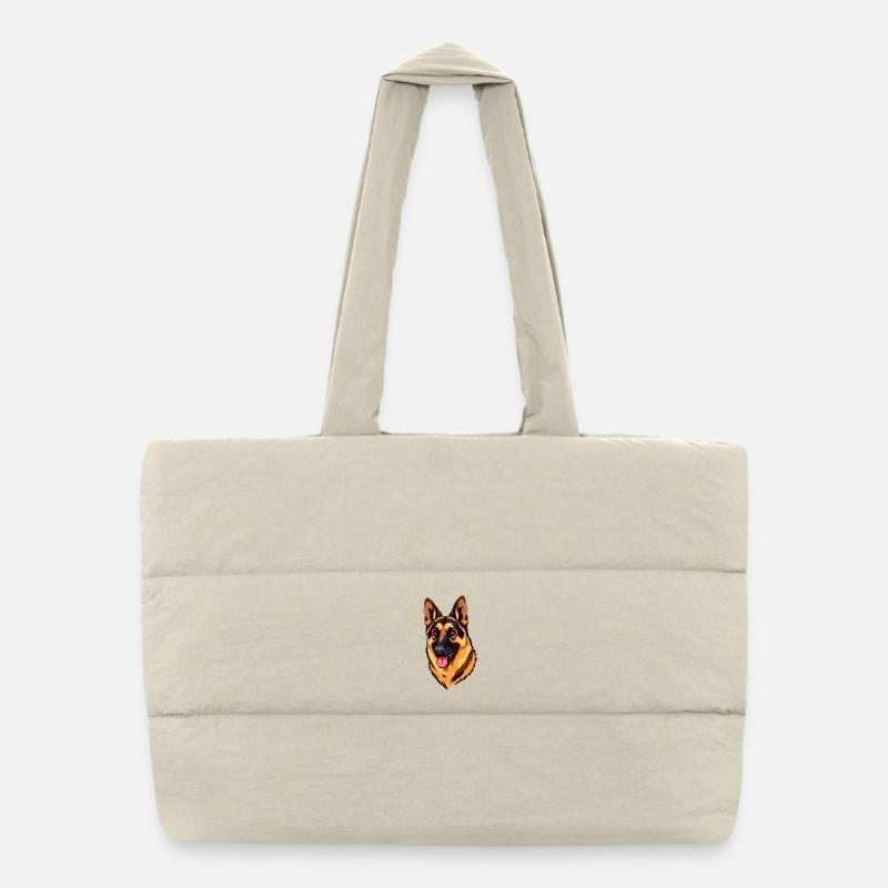 Schäferhund Puffer-Einkaufstasche