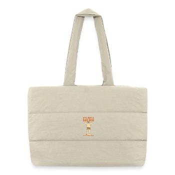 Not Dad Bod It's A Father Figure Funny Fathers Day - Puffer Shopping Bag - natural - Front