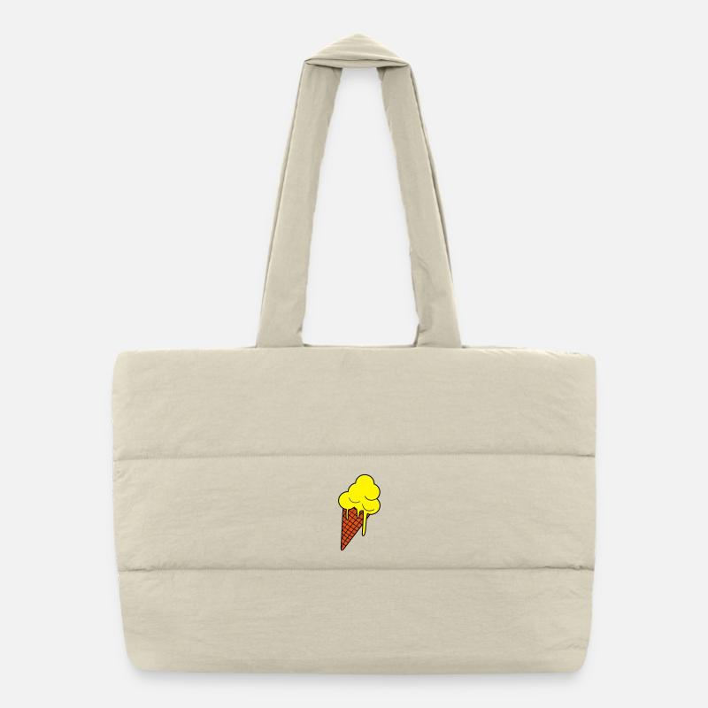 Art glacé fondant Sac shopping matelassé