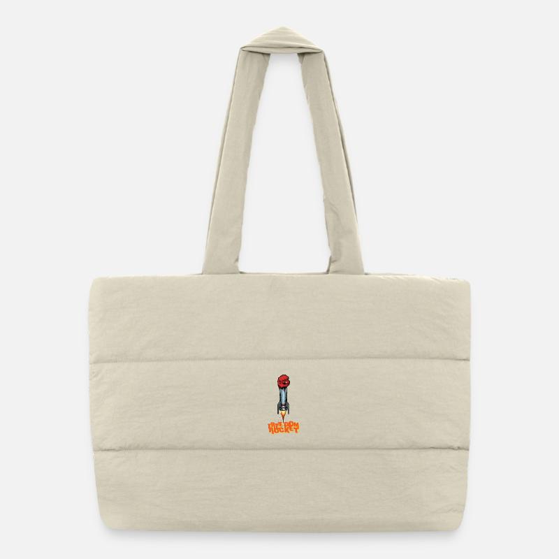 ROCKET FIGHT - freedom & rights Puffer Shopping Bag