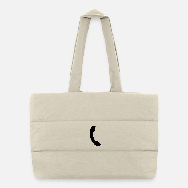 Cord phone Puffer Shopping Bag