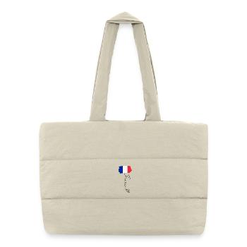 Flag France Regional Pride National Identity - Puffer Shopping Bag - natural - Front