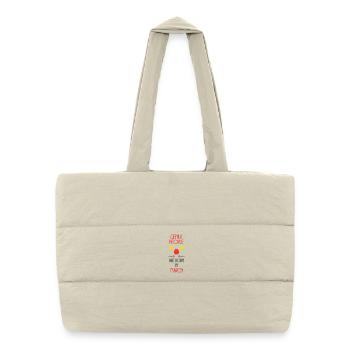 Genies Born in March - Birth Gift - Puffer Shopping Bag - natural - Front